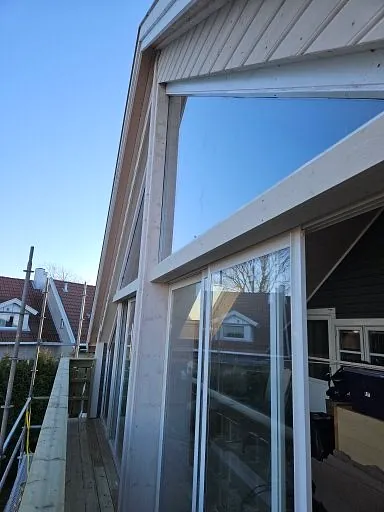 oppgradering av gavlvegg og innvendig oppusing