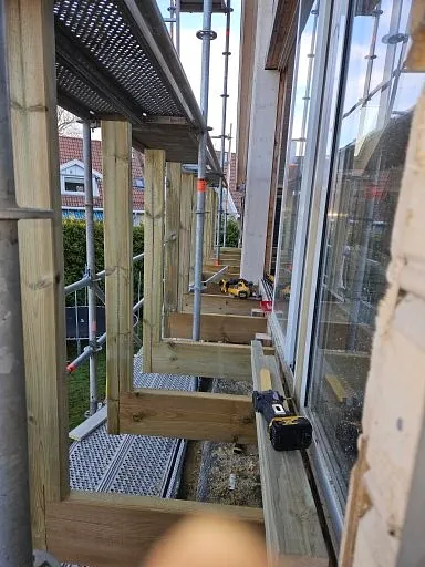 oppgradering av gavlvegg og innvendig oppusing